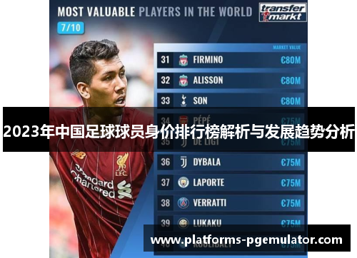 2023年中国足球球员身价排行榜解析与发展趋势分析 2023年中国足球球员身价排行榜解析与发展趋势分析